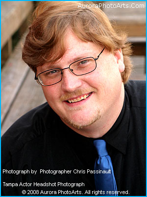 Tampa Headshot Photograph of Tampa Actor Rob Mussel